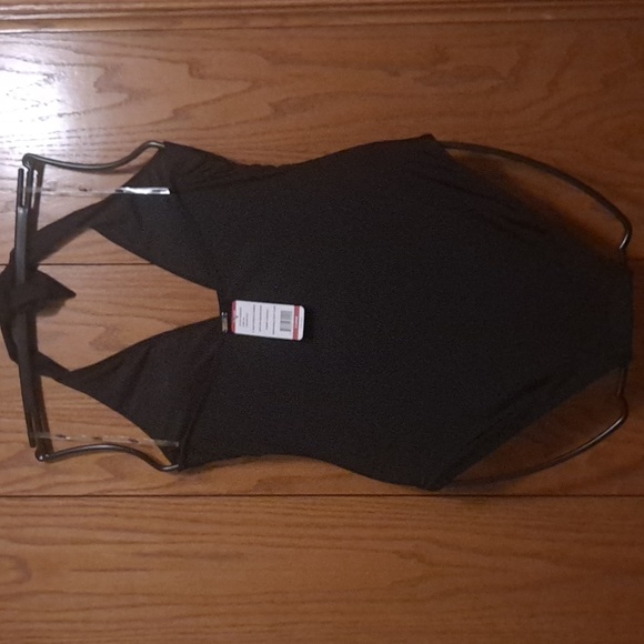 XL Black One Piece Swimsuit - Picture 2 of 4